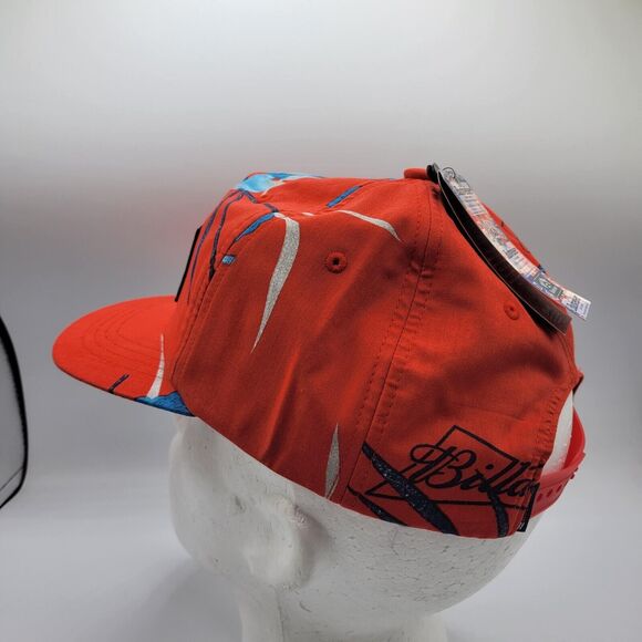 Billabong X Budweiser Mens Womens Hat Snapback Vacay Tropical Red Blue Floral - Picture 4 of 12